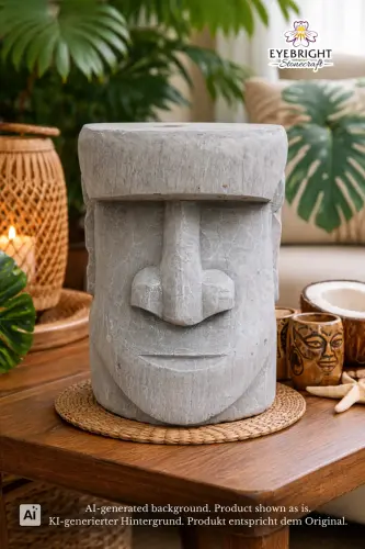 Product image of the product “Kaula - Tiki - Rapa Nui, 32cm H | cast stone ”